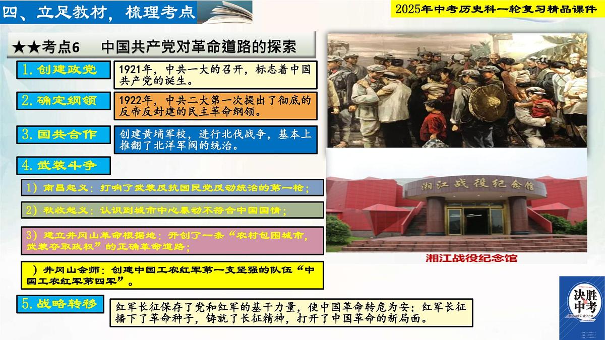 2025年中考历史科一轮复习精品课件第十二单元 从国共合作到国共对立第7页