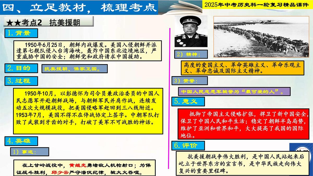 2025年中考历史科一轮复习精品课件第十五单元   中华人民共和国的成立和巩固第5页