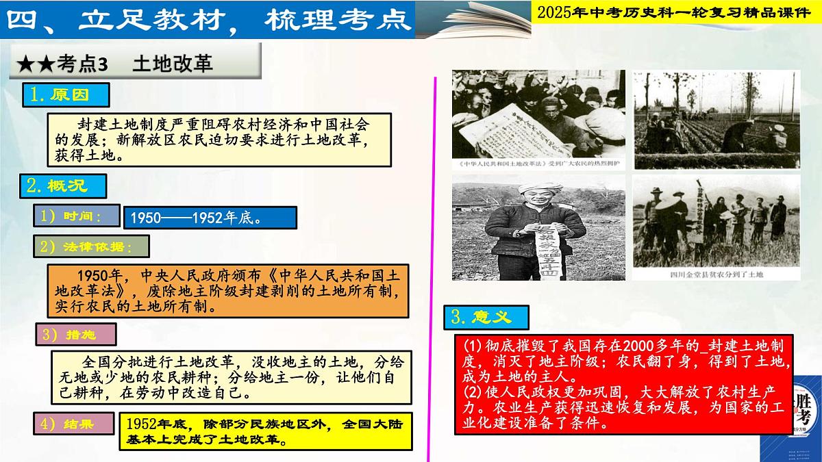 2025年中考历史科一轮复习精品课件第十五单元   中华人民共和国的成立和巩固第6页
