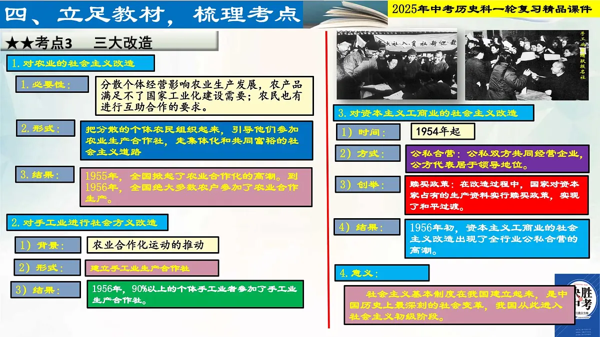 2025年中考历史科一轮复习精品课件第十六单元 社会主义制度的建立与社会主义建设的探索第5页