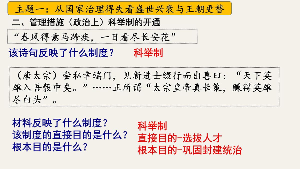 七下第一单元 隋唐时期：繁荣与开放的时代 2025年中考历史一轮复习教学课件（统编版）第7页
