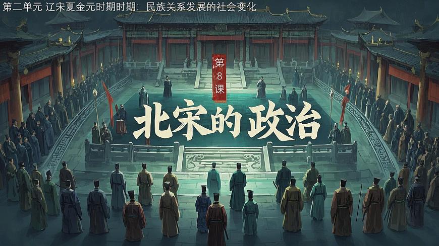 初中  历史  人教版（2024）  七年级下册（2024）第8课 北宋的政治 课件第1页