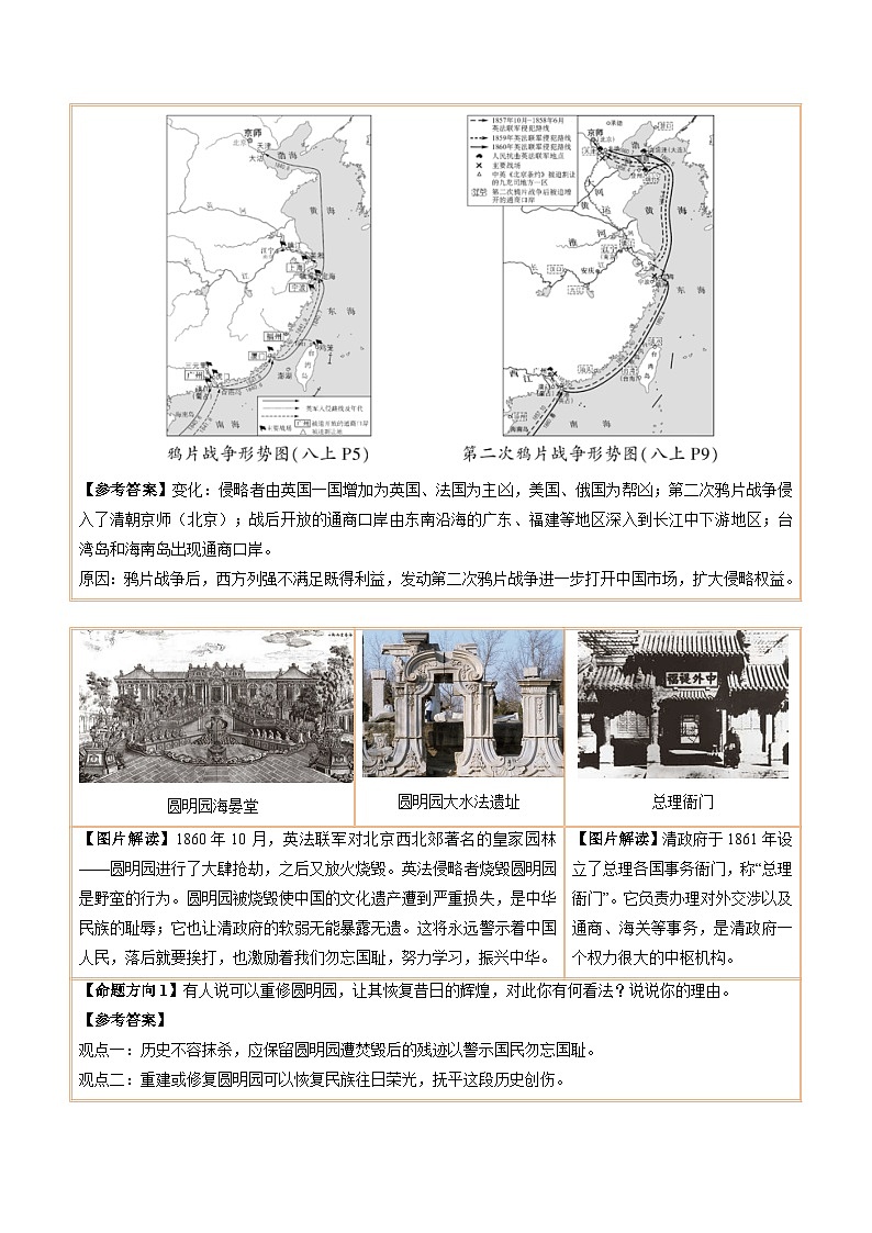 主题18 常考图片识记（中国近现代史）（图片解读+命题方向+参考答案）2025年中考历史一轮复习知识清单第3页