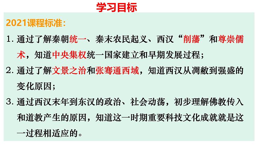 复习课件：七上第三单元秦汉时期 统一多民族国家的建立和巩固课件第2页