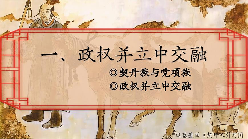 部编版2024七年级下册历史9. 辽、西夏与北宋的并立 课件第5页