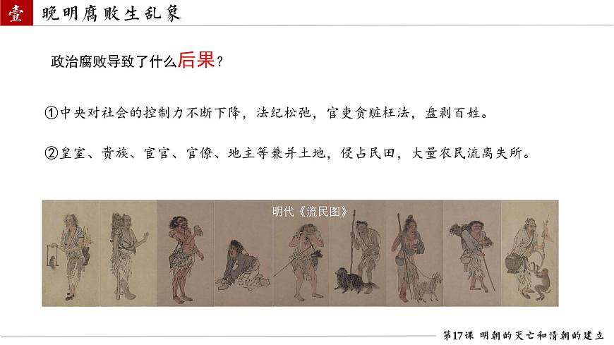初中 历史 人教版（2024） 七年级下册（2024）第17课 明朝的灭亡和清朝的建立 课件第7页