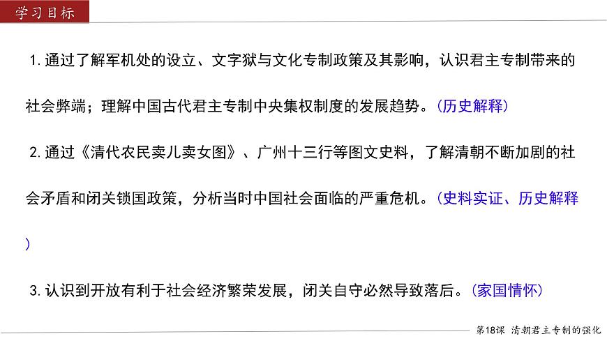 初中  历史  人教版（2024）  七年级下册（2024）第19课 清朝君主专制的强化 课件第3页