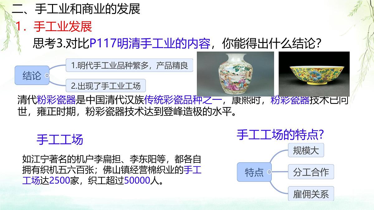 初中 历史 人教版（2024） 七年级下册（2024）第20课明清时期社会经济的发展 课件第6页