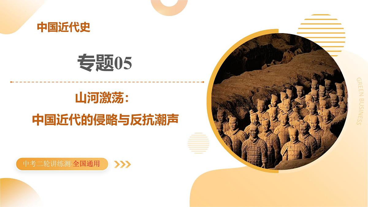 专题05 山河激荡：中国近代的侵略与反抗潮声（课件）2025年中考历史二轮复习讲练测（全国通用）第1页