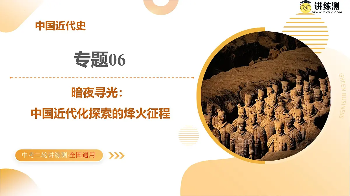 专题06 暗夜寻光：中国近代化探索的烽火征程（课件）2025年中考历史二轮复习讲练测（全国通用）第1页