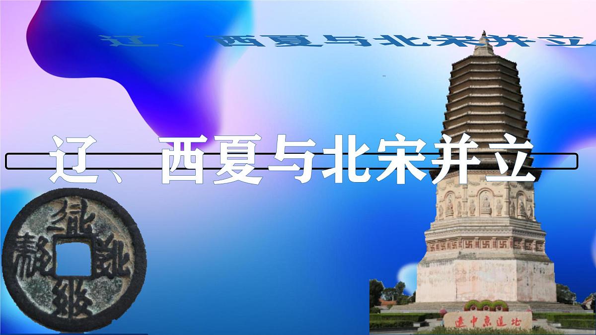 初中  历史  人教版（2024）  七年级下册（2024） 第9课 辽、西夏与北宋并立 课件第1页