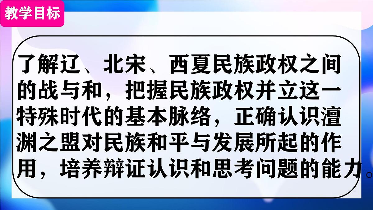初中  历史  人教版（2024）  七年级下册（2024） 第9课 辽、西夏与北宋并立 课件第2页