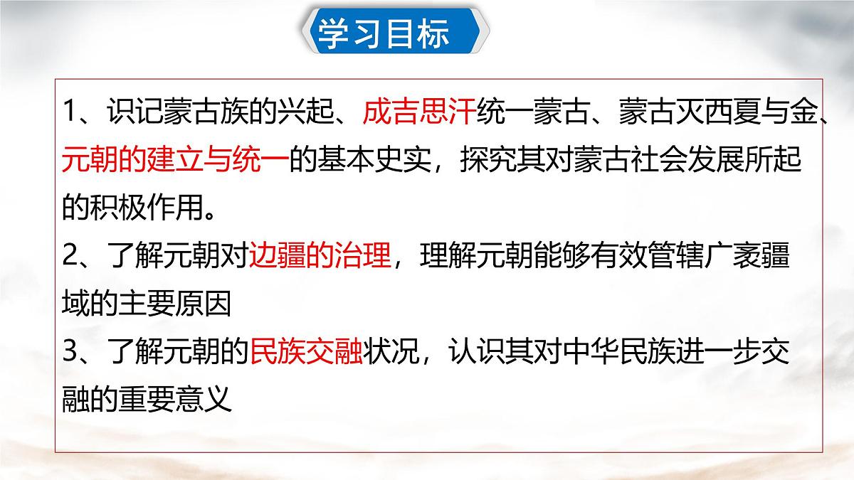 初中 历史 人教版（2024） 七年级下册（2024） 第二单元第11课 元朝的统一 课件第3页
