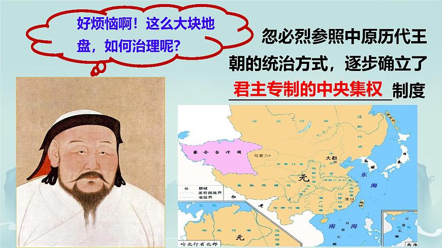 初中  历史  人教版（2024）  七年级下册（2024）  第二单元第11课 元朝的统一 课件第2页