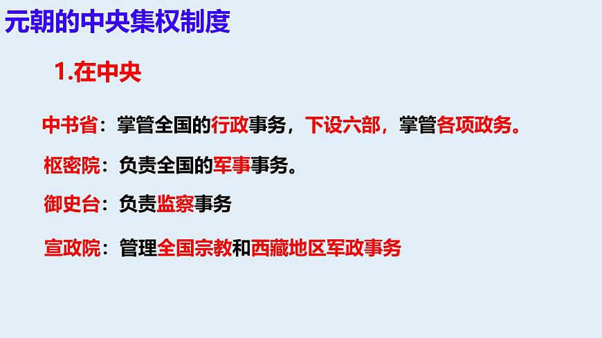 初中  历史  人教版（2024）  七年级下册（2024）  第二单元第11课 元朝的统一 课件第3页