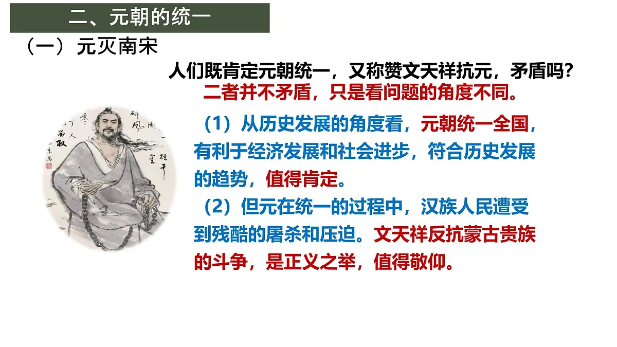 初中 历史 人教版（2024） 七年级下册（2024） 第二单元第11课 元朝的建立与统一 课件第7页