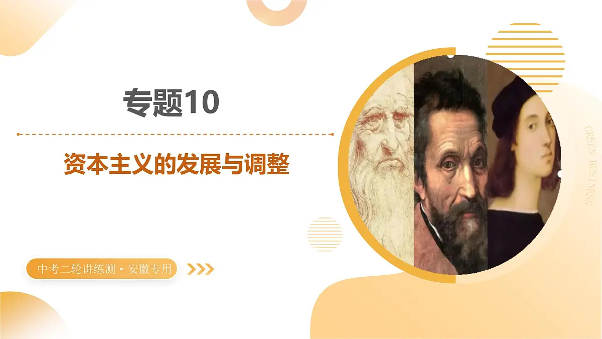 专题10 资本主义的发展与调整（课件）2025年中考历史二轮复习讲练测（安徽专用）第1页