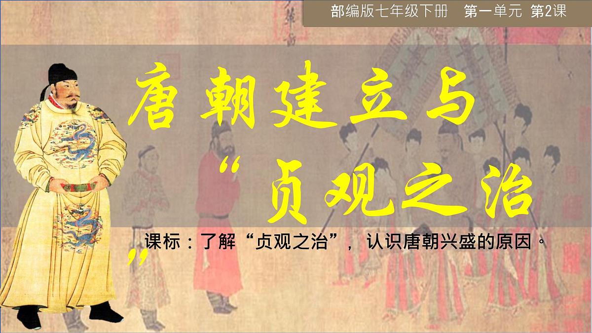 初中  历史  人教版（2024）  七年级下册（2024）第2课 唐朝建立与“贞观之治” 课件第3页