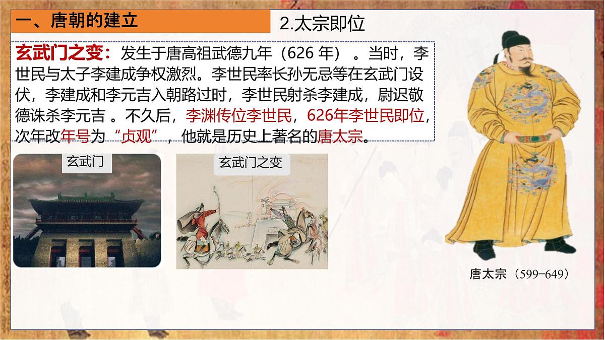 初中  历史  人教版（2024）  七年级下册（2024）第2课 唐朝建立与“贞观之治” 课件第7页