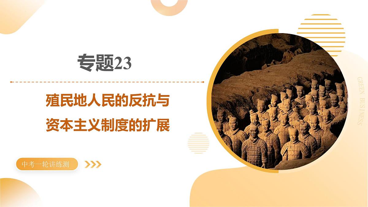 专题23 殖民地人民的反抗与资本主义制度的扩展 2025年中考历史一轮复习讲练测 课件第1页