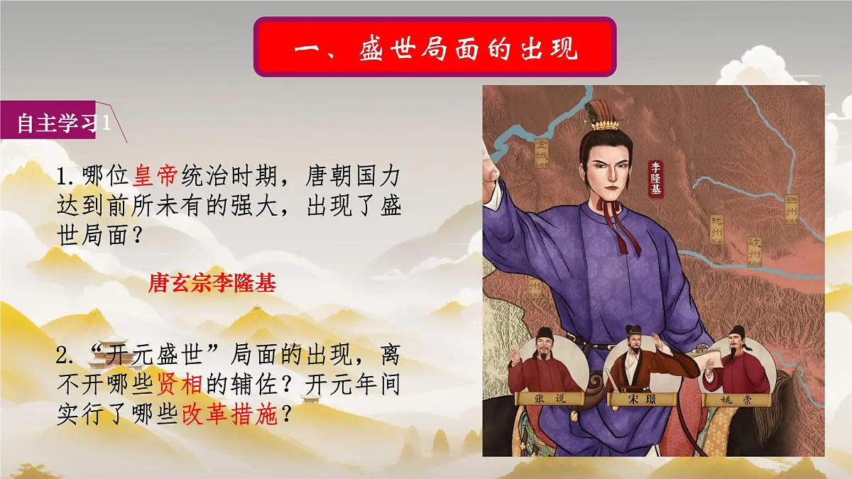 初中 历史 人教版（2024） 七年级下册（2024）第3课 开元盛世 课件第3页