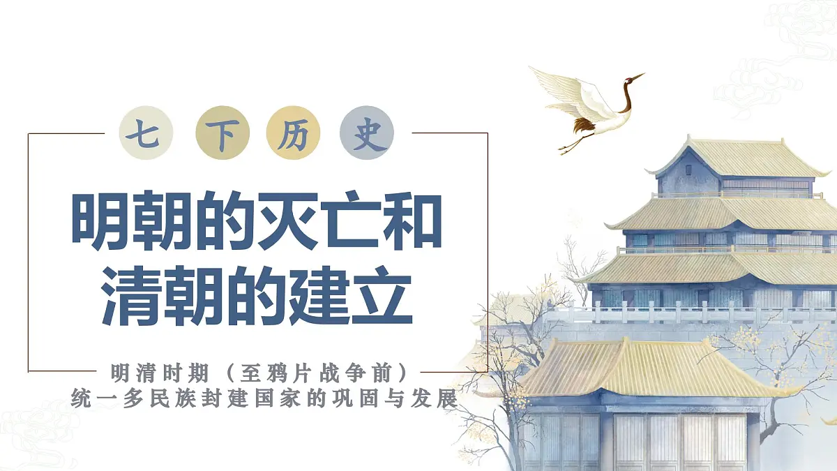 新统编版历史七下 3-17《明朝的灭亡和清朝的建立》 课件第2页