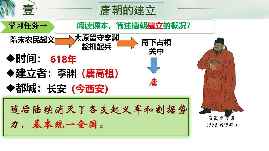 初中  历史  人教版（2024）  七年级下册（2024）第2课 唐朝建立与“贞观之治” 课件第3页