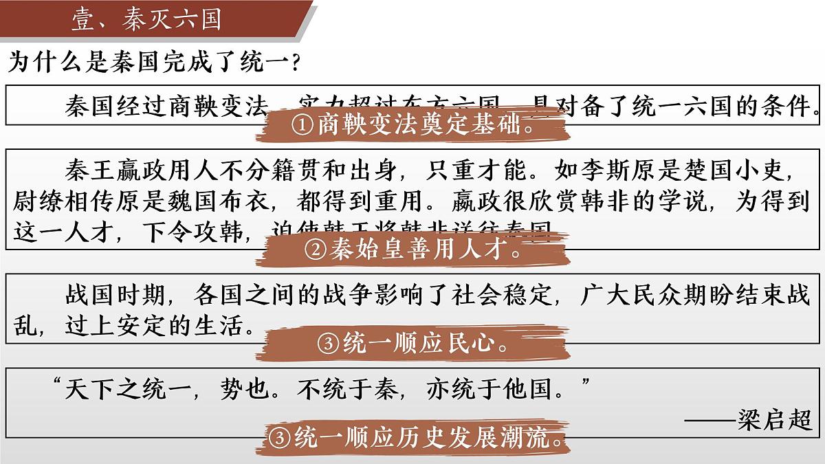 新统编版历史七上 3-10《秦统一中国》-课件第3页