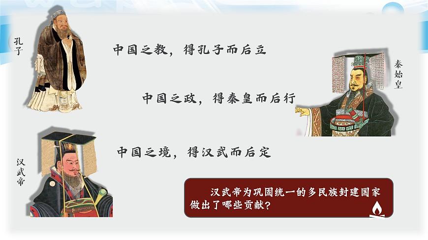 新统编版历史七上 3-12《大一统王朝的巩固》课件第1页