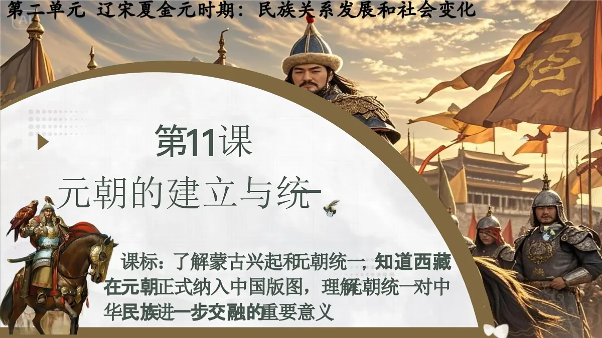 第11课 元朝的建立与统治（课件）2025学年七年级历史下册（统编版2024）第1页