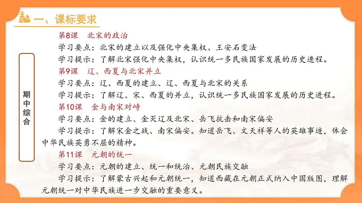历史统编版新教材七年级下册期中复习 课件第4页