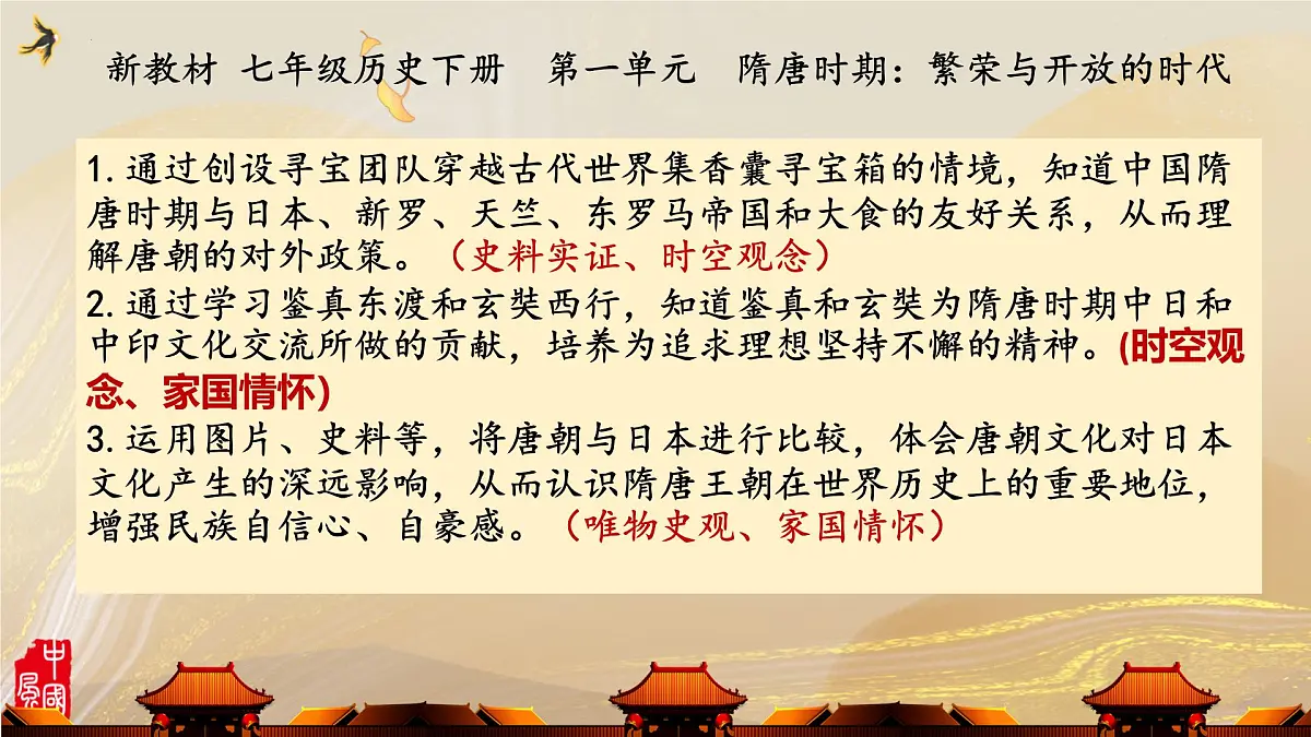 初中 历史 人教版（2024） 七年级下册（2024）第6课 隋唐时期的中外文化交流 课件第3页
