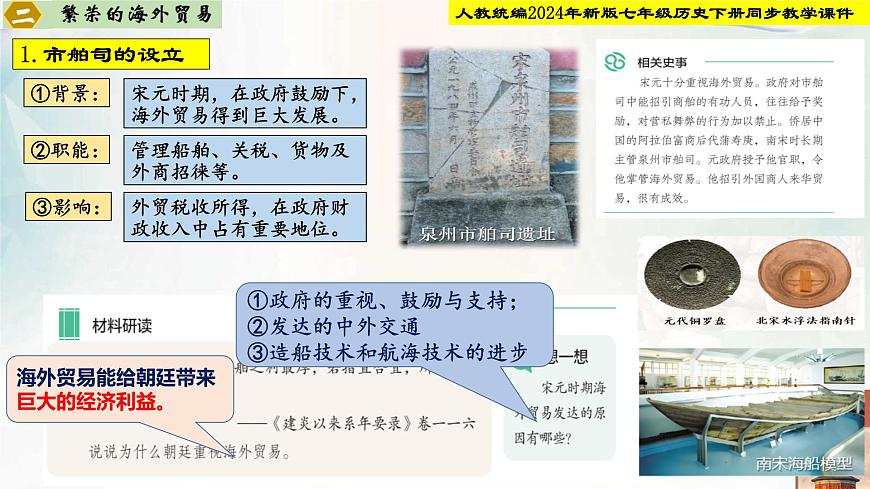 第13课 宋元时期的对外交流 课件 2025学年七年级历史下册同步教学课件 素材（统编版2024）第7页