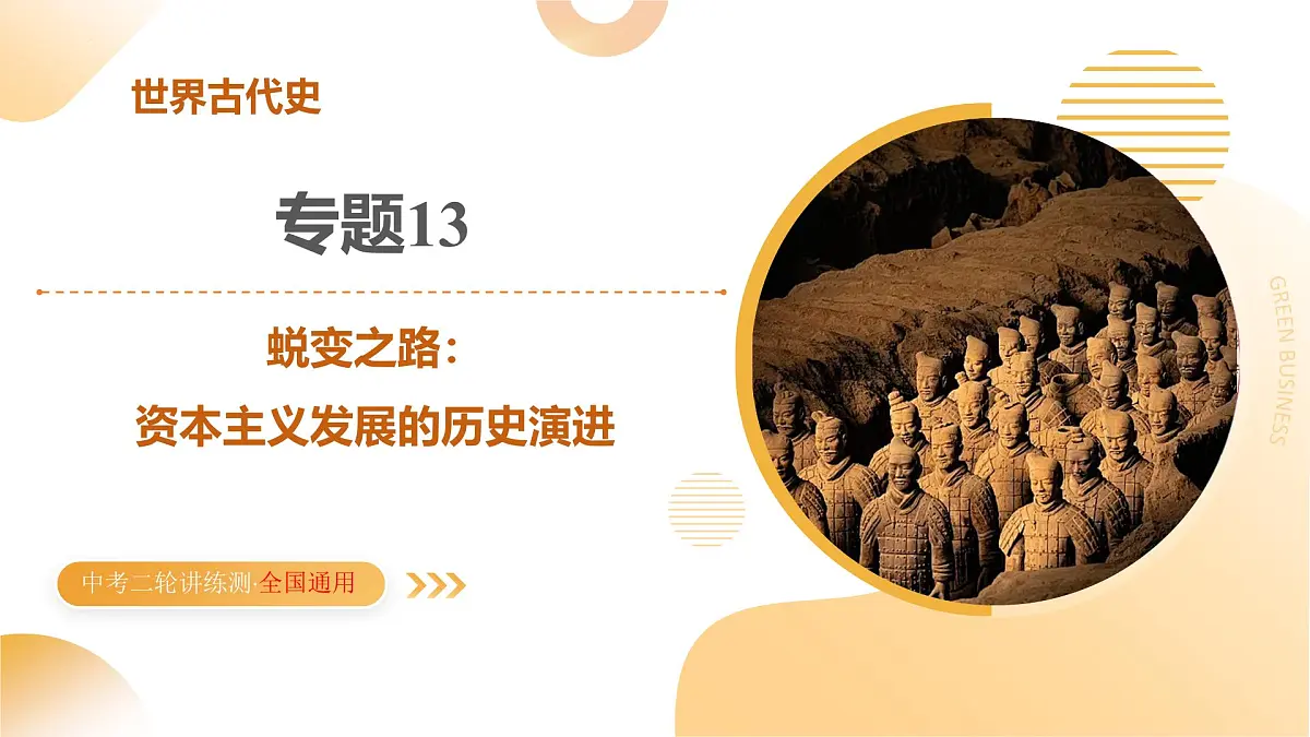 专题13 蜕变之路：资本主义发展的历史演进（课件）2025年中考历史二轮复习讲练测（全国通用）第1页
