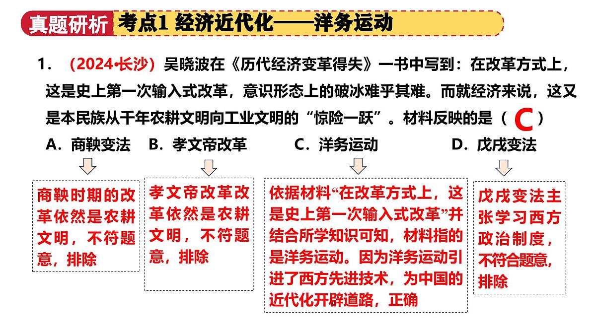 专题07 中国近代化的探索之路（课件）2025年中考历史二轮复习讲练测（湖南专用）第7页