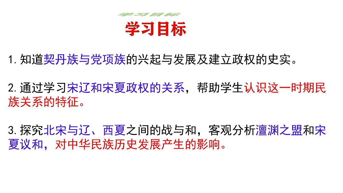 初中 历史 人教版（2024） 七年级下册（2024）第9课 辽、西夏与北宋并立 课件第3页