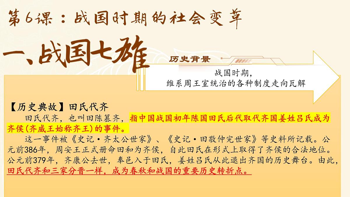 2024-2025学年部编版历史七年级上册 第6课 战国时期的社会变革  课件（含视频）第4页