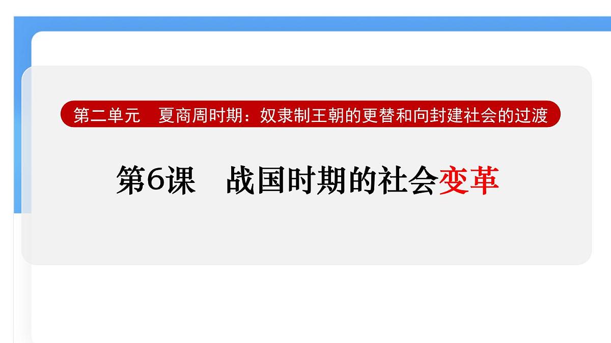 第6课 战国时期的社会变革 课件2024-2025学年统编版七年级历史上册第1页