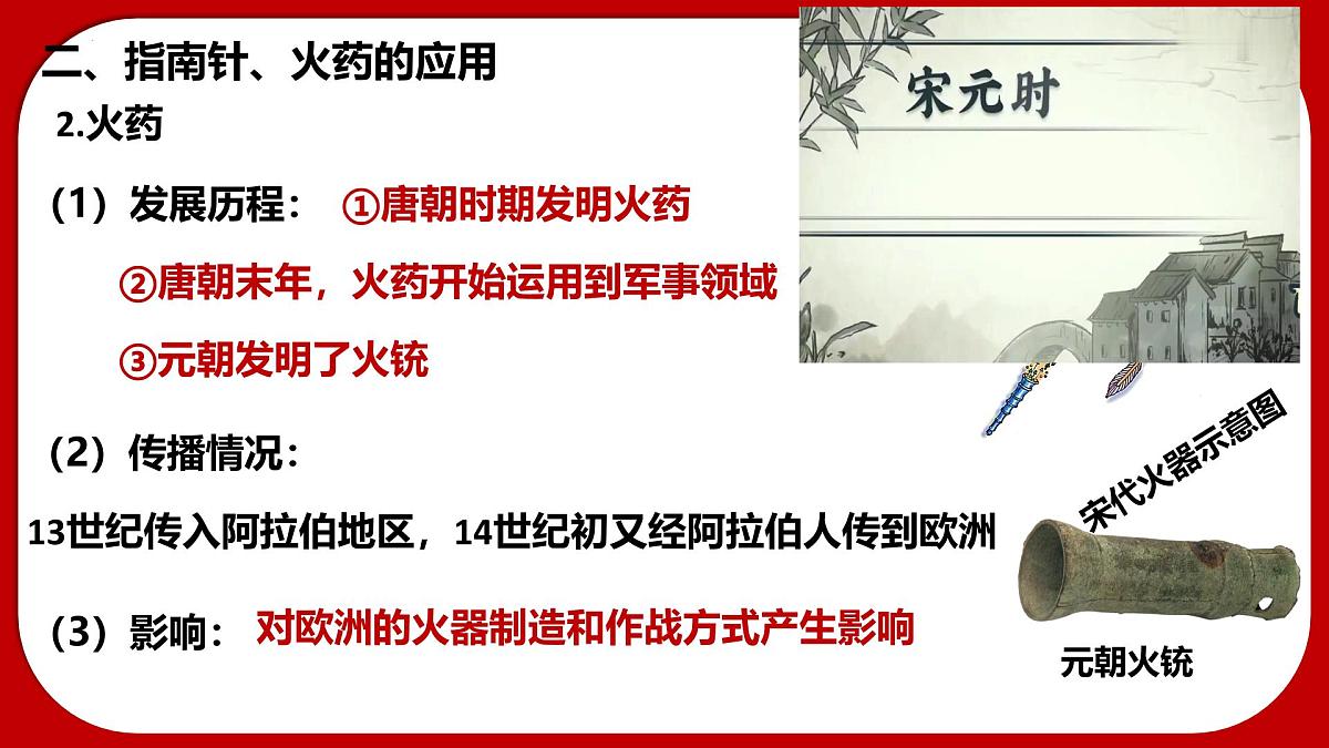 初中  历史  人教版（2024）  七年级下册（2024） 第14课 辽宋夏金元时期的科技与文化 课件第8页