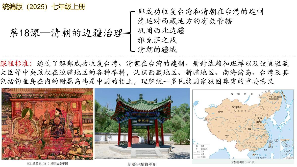 第18课 清朝的边疆治理（课件） 2025学年七年级历史下册同步精品课件（统编版2024）第3页