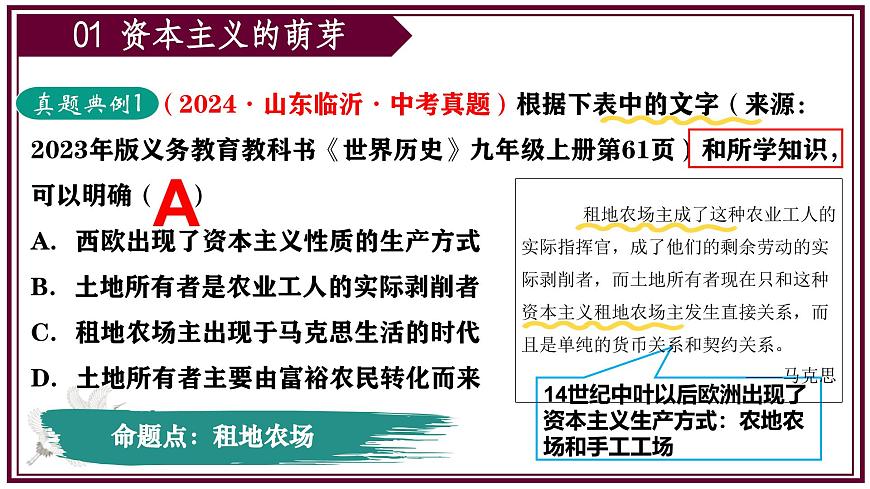 2025年中考二轮复习核心专题一遍过：专题05：世界近代史（内含9个专题） 课件第5页