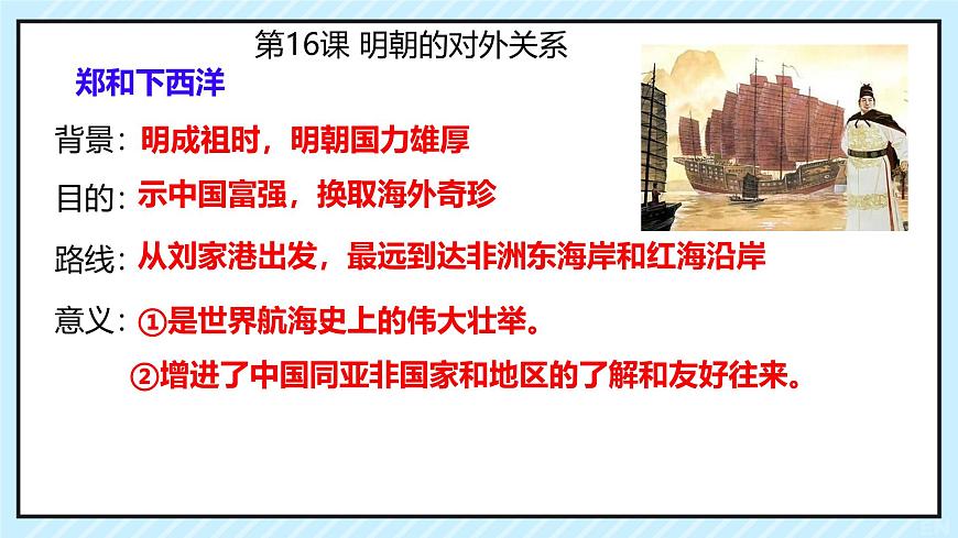 初中  历史  人教版（2024）  七年级下册（2024） 第15课 明朝的统治 复习课件第5页