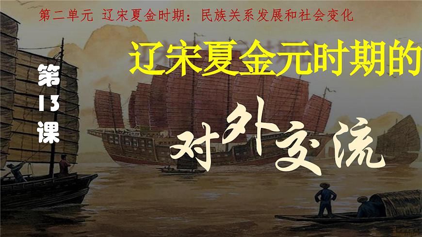 2.13 辽宋夏金元时期的对外交流 课件 2025学年统编版七年级历史下册第2页