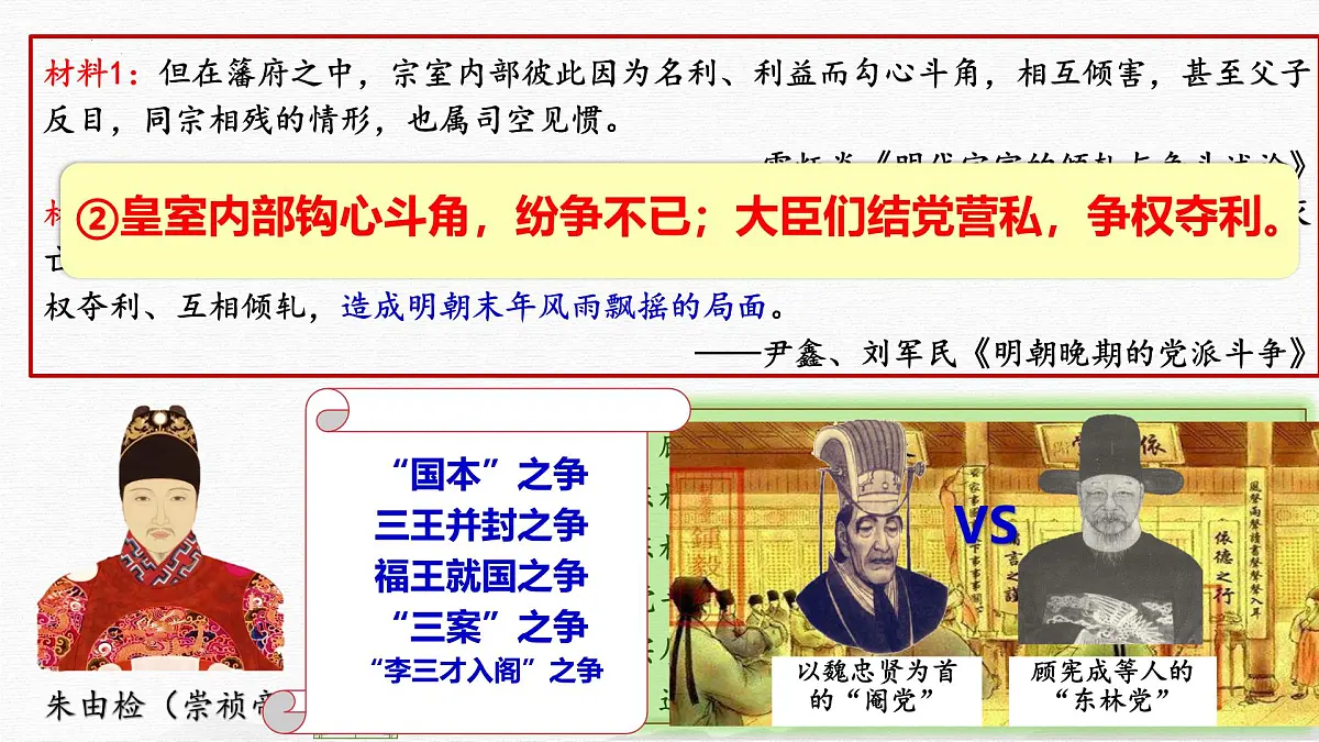 初中 历史 人教版（2024） 七年级下册（2024）第17课 明朝的灭亡和清朝的建立 课件第6页