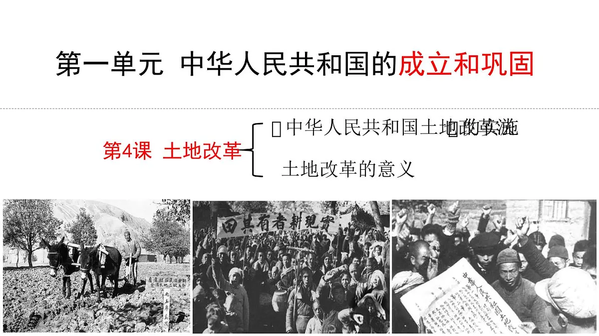第3课 土地改革（课件）2024-2025学年八年级历史下册同步精品课件（统编版）第2页