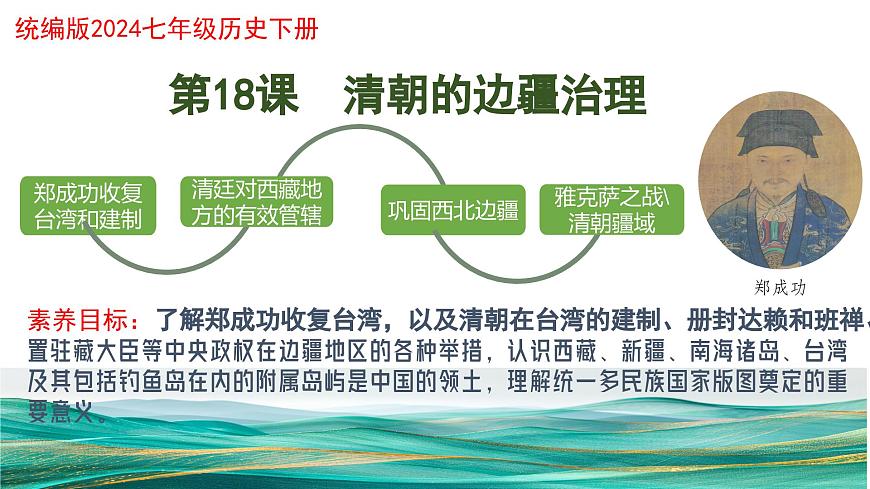 部编人教版初中历史 七年级下册 第18课 清朝的边疆治理  课件第2页