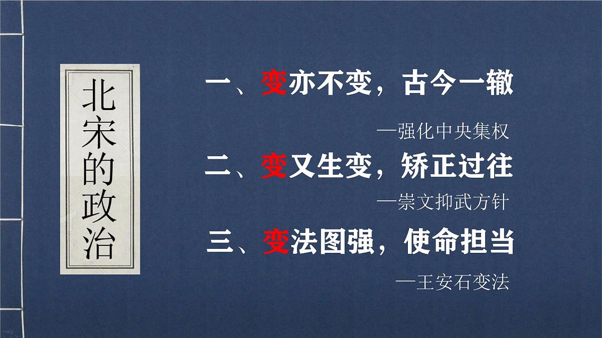 初中  历史  人教版（2024）  七年级下册（2024）第8课 北宋的政治 课件第5页