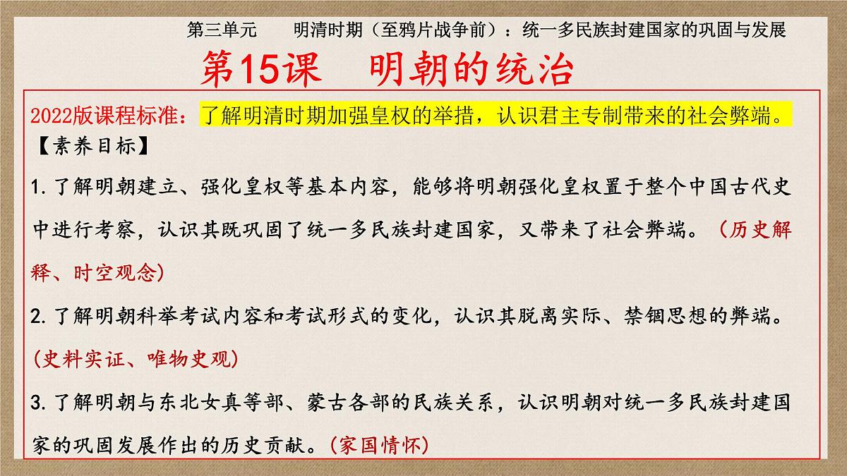 3.15+明朝的统治++课件++2024-2025学年部编版七年级下学期第3页