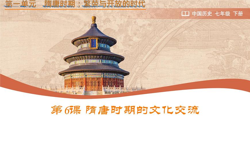 初中  历史  人教版（2024）  七年级下册（2024）第6课 隋唐时期的中外文化交流 课件第1页
