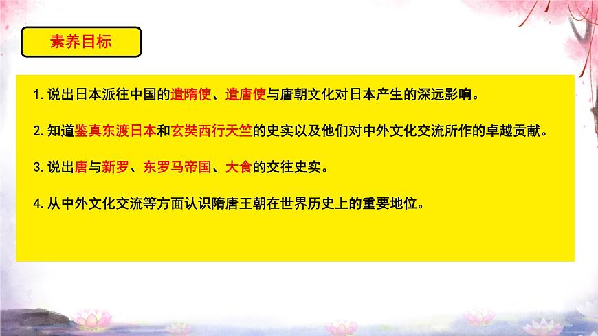 初中 历史 人教版（2024） 七年级下册（2024）第6课 隋唐时期的中外文化交流 课件第3页